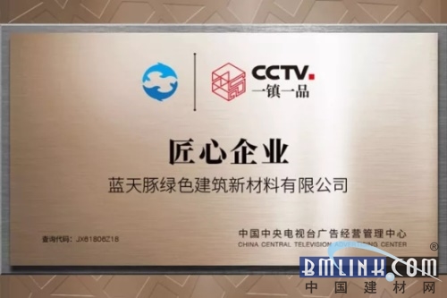 蓝天豚入选“CCTV一镇一品”匠心企业(图1)