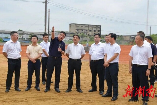 市委书记曹普华深入湘阴调研产业项目建设(图1)