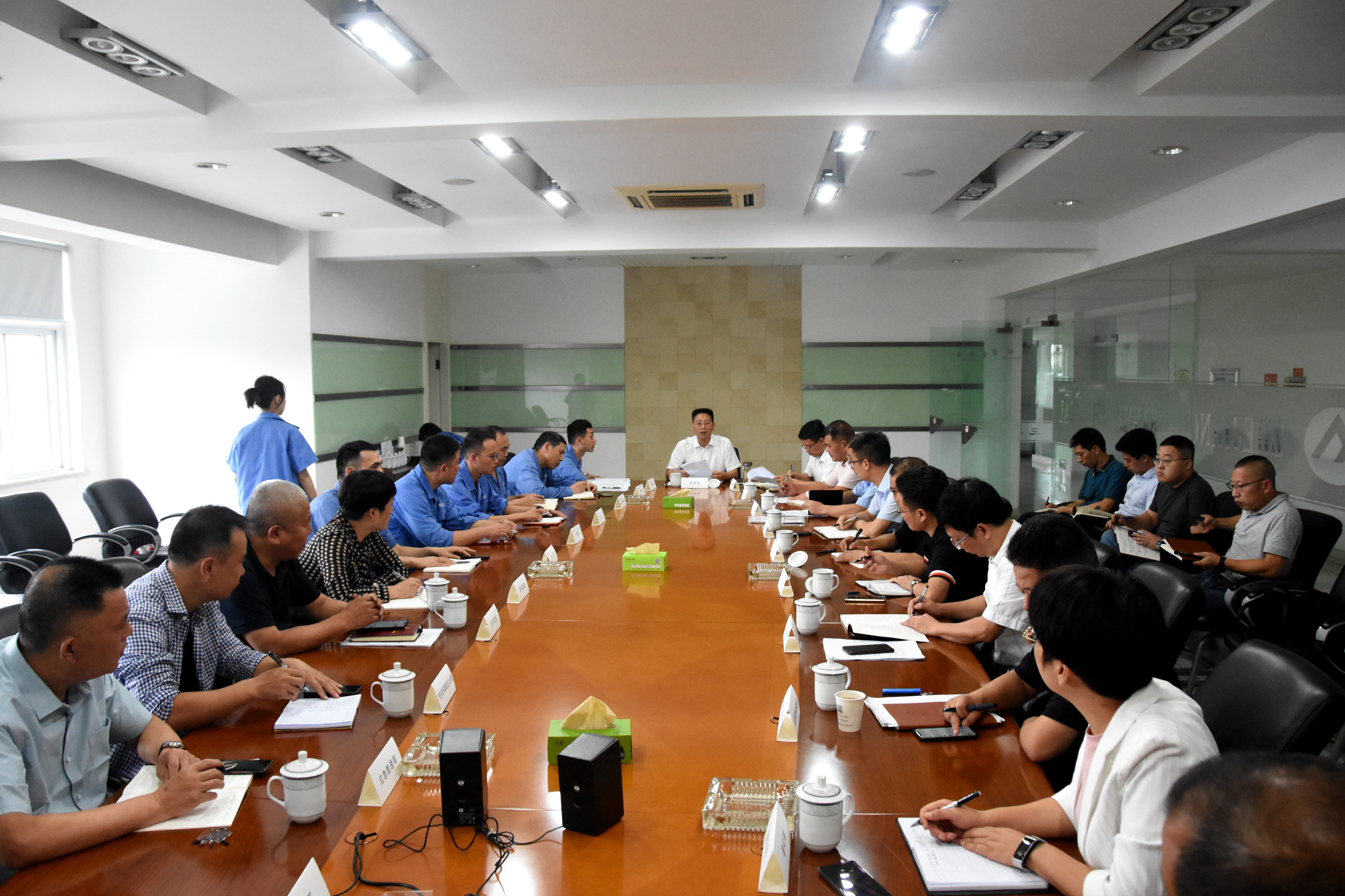 现场调研解难题 服务企业助发展 县领导调研新材料产业园规划建设工作(图1)