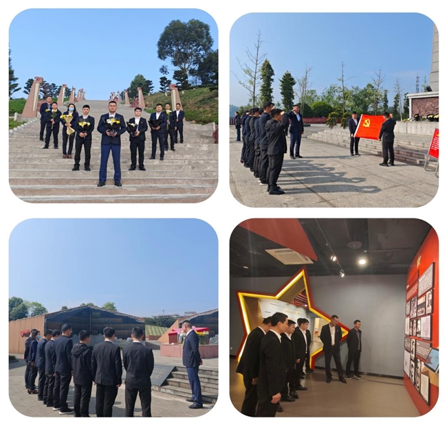 清明追思祭先烈砥砺奋进建新功－中建新疆建工西南公司安装分公司开展清明主题活动(图2)
